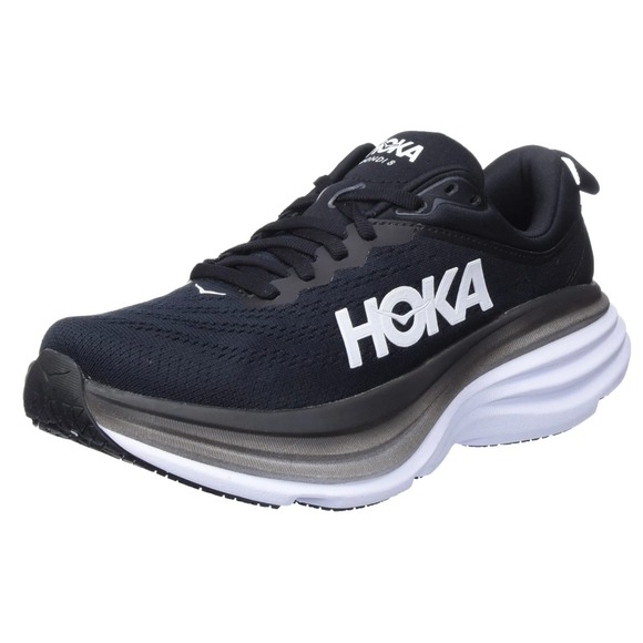 Hoka One One Bondi 8 Black Running Shoes Womens 7 D Wide UK 5.5 EU 38 2/3